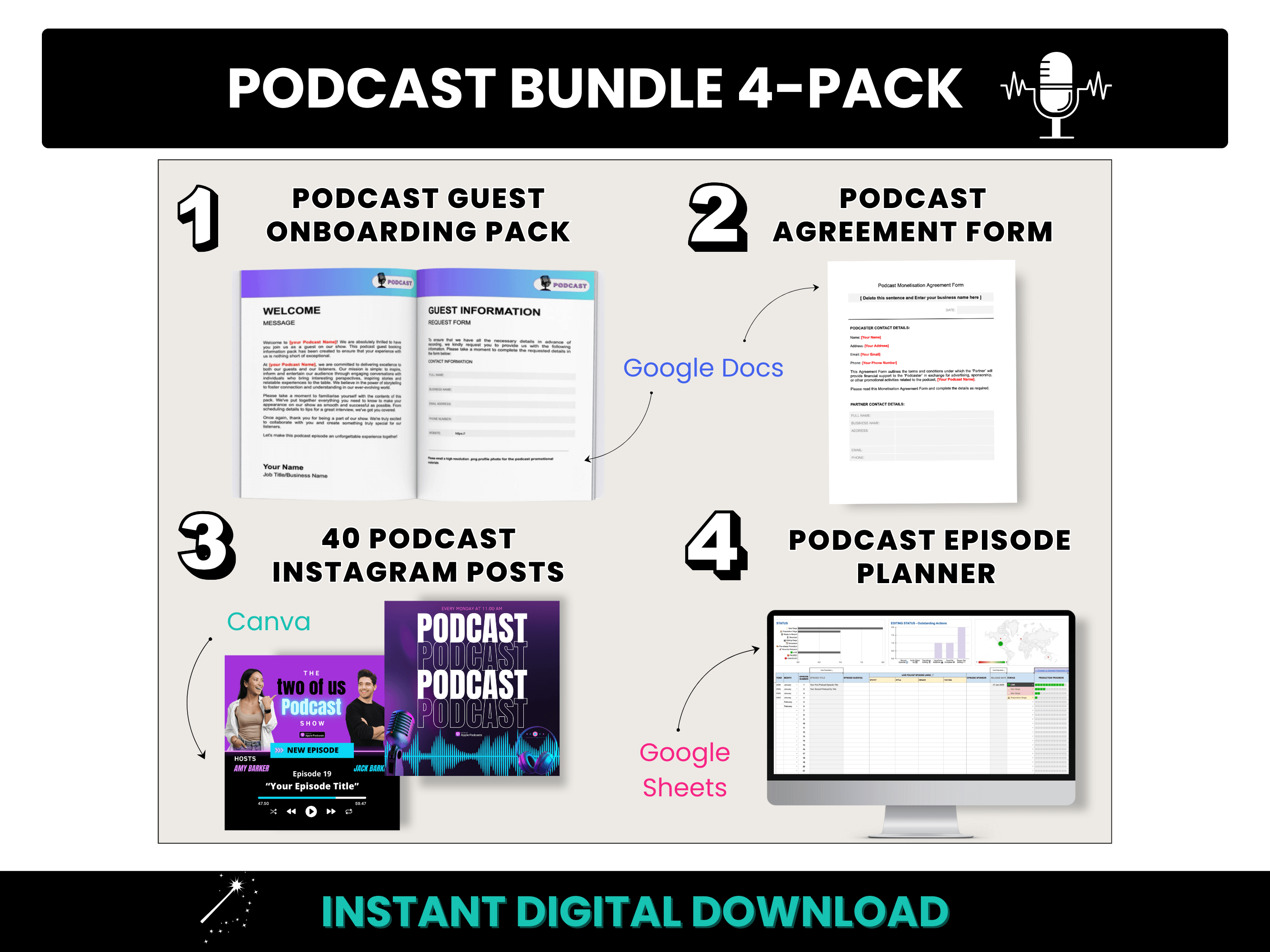 Podcast Bundle 4 Pack Product Image