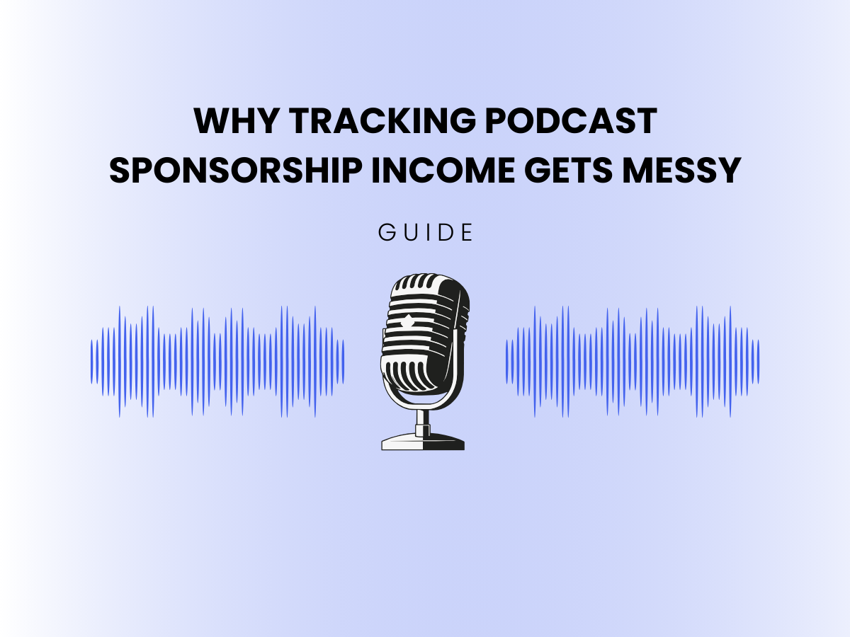 Tracking podcast sponsorship income guide header image