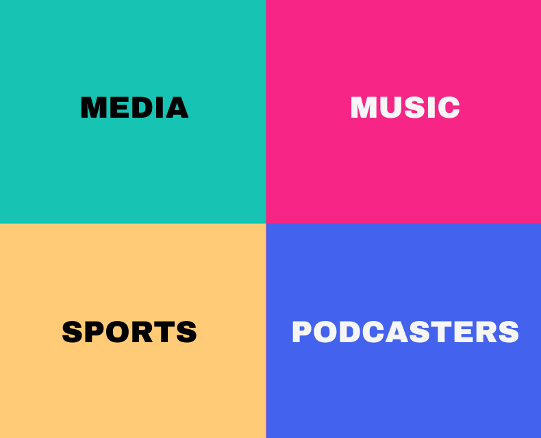Online business support for people working in media, music, sport and podcasting